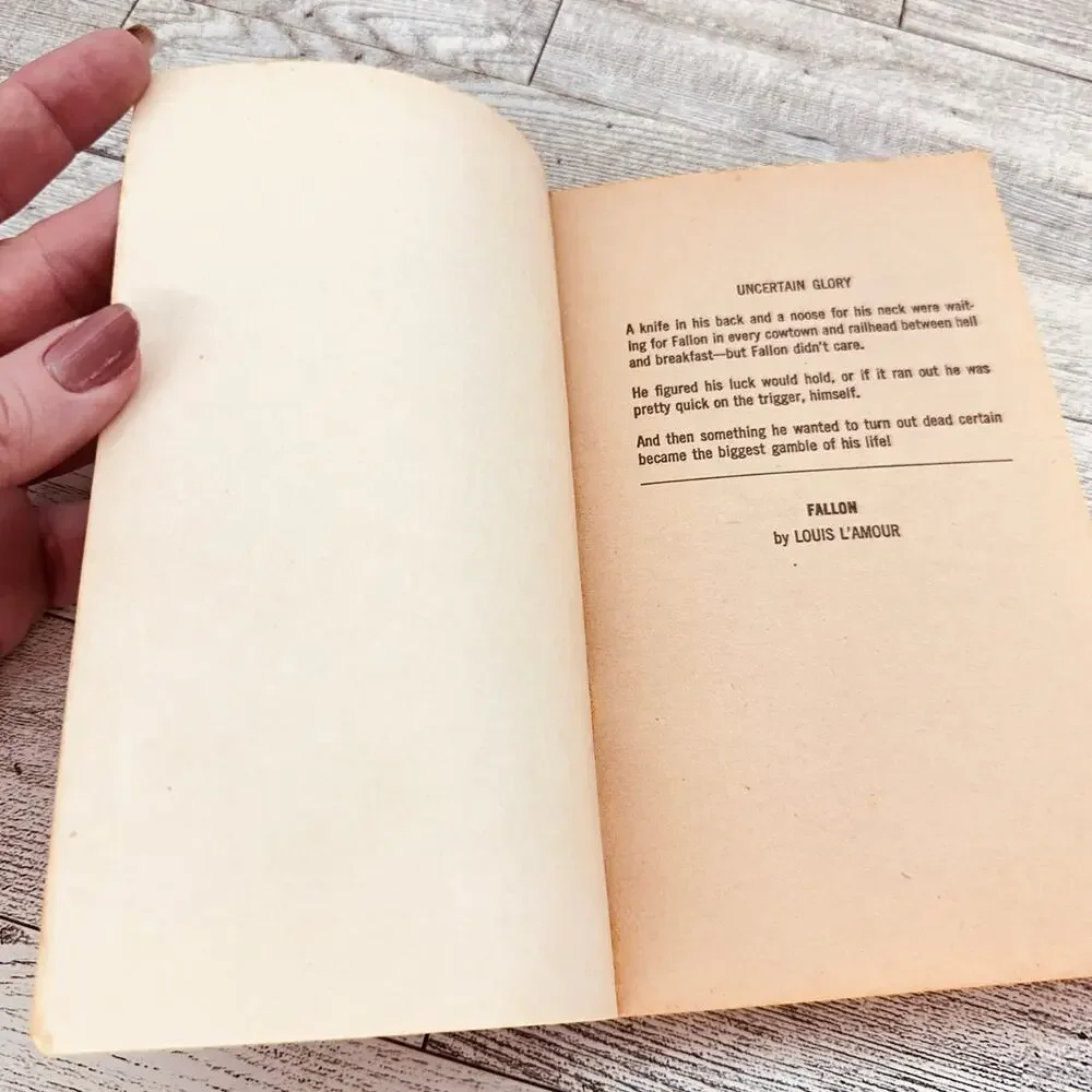 Louis L'Amour FALLON - 1971 Vtg Paperback Western‎ Novel PB